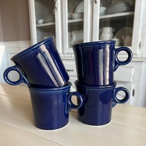 Fiestaware 4 piece set of coffee mugs - navy